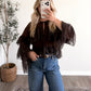 Long Way Home Lace Sheer Top (PREORDER EST SHIP 7.27)