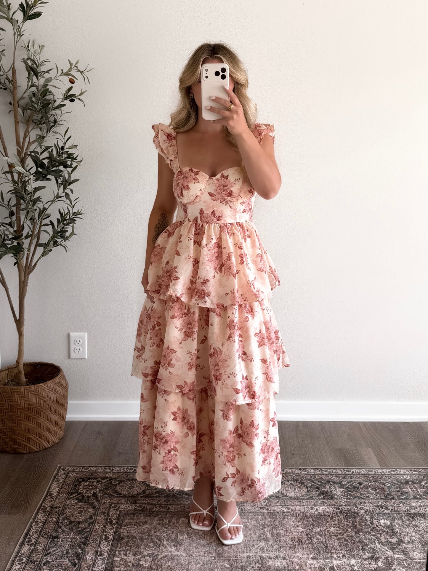 English Countryside Midi Dress / Rose
