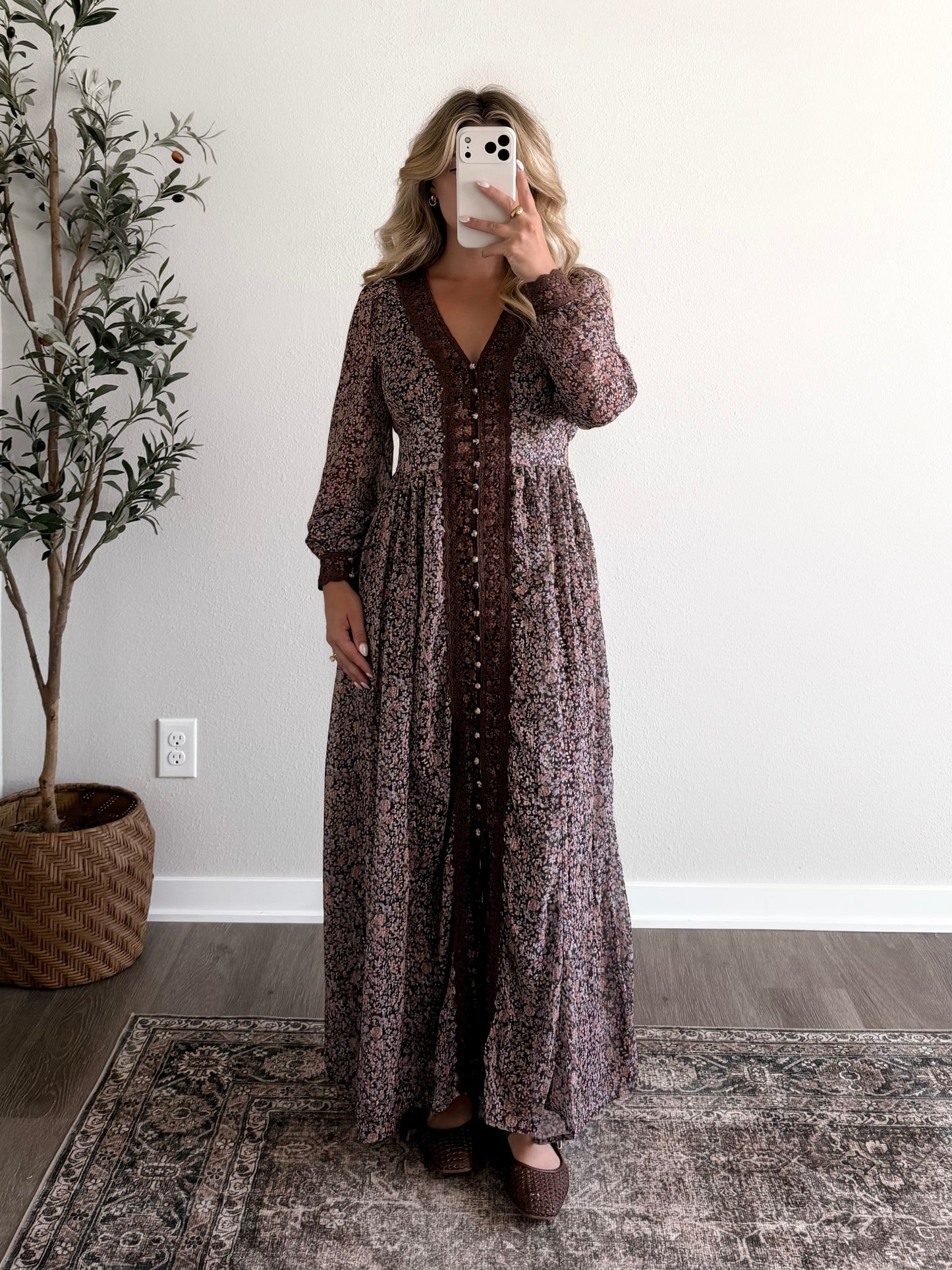 Gather Here Floral Maxi Dress (PREORDER EST SHIP 7.28)