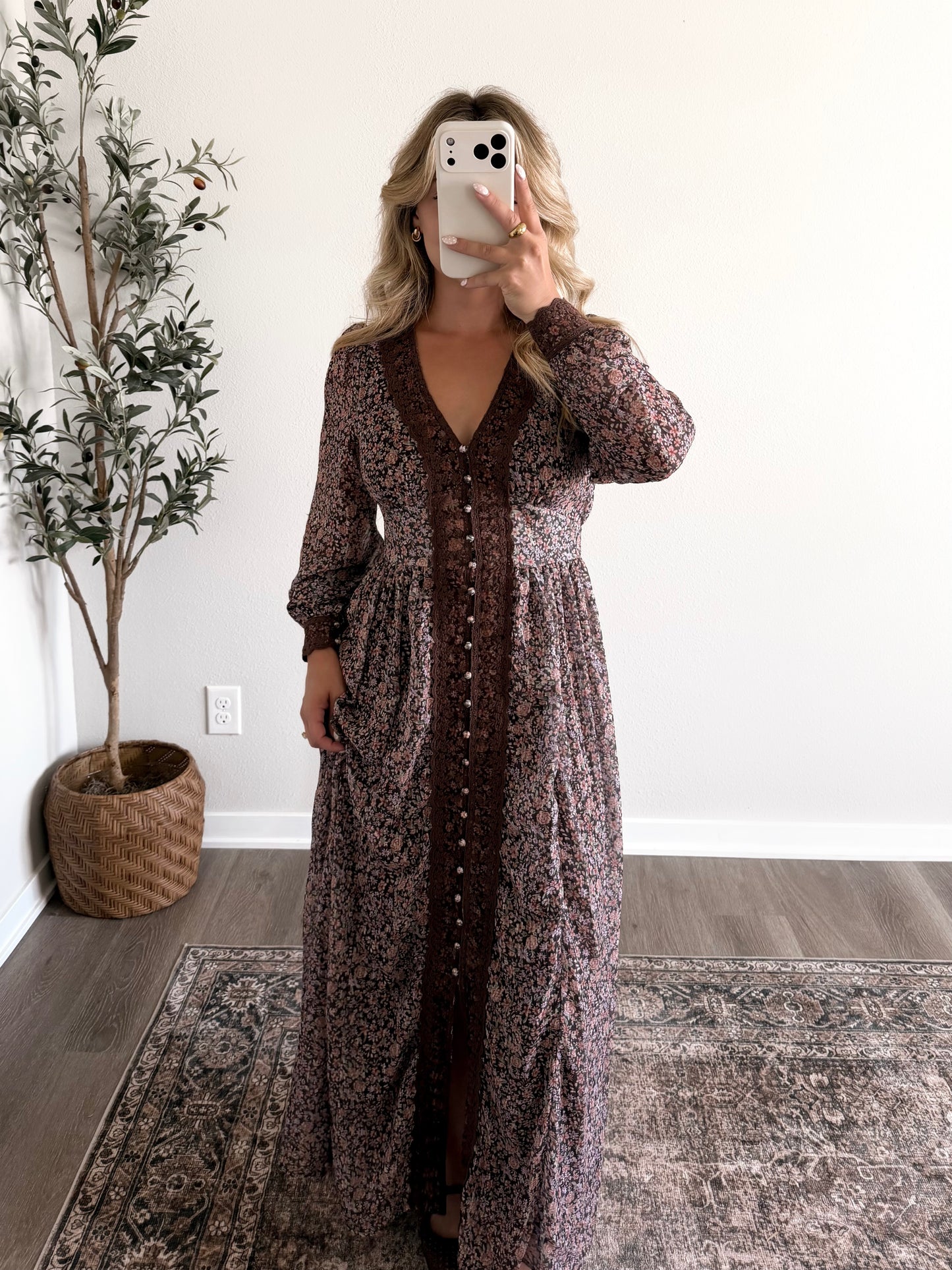 Gather Here Floral Maxi Dress (PREORDER EST SHIP 7.28)