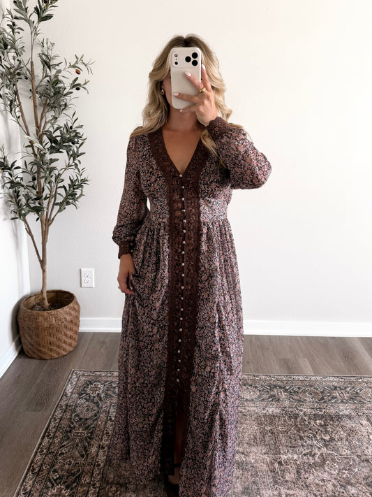 Gather Here Floral Maxi Dress (will add more preorder stock at 6pm CST)