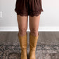 Cedar Satin Lace Shorts / Brown