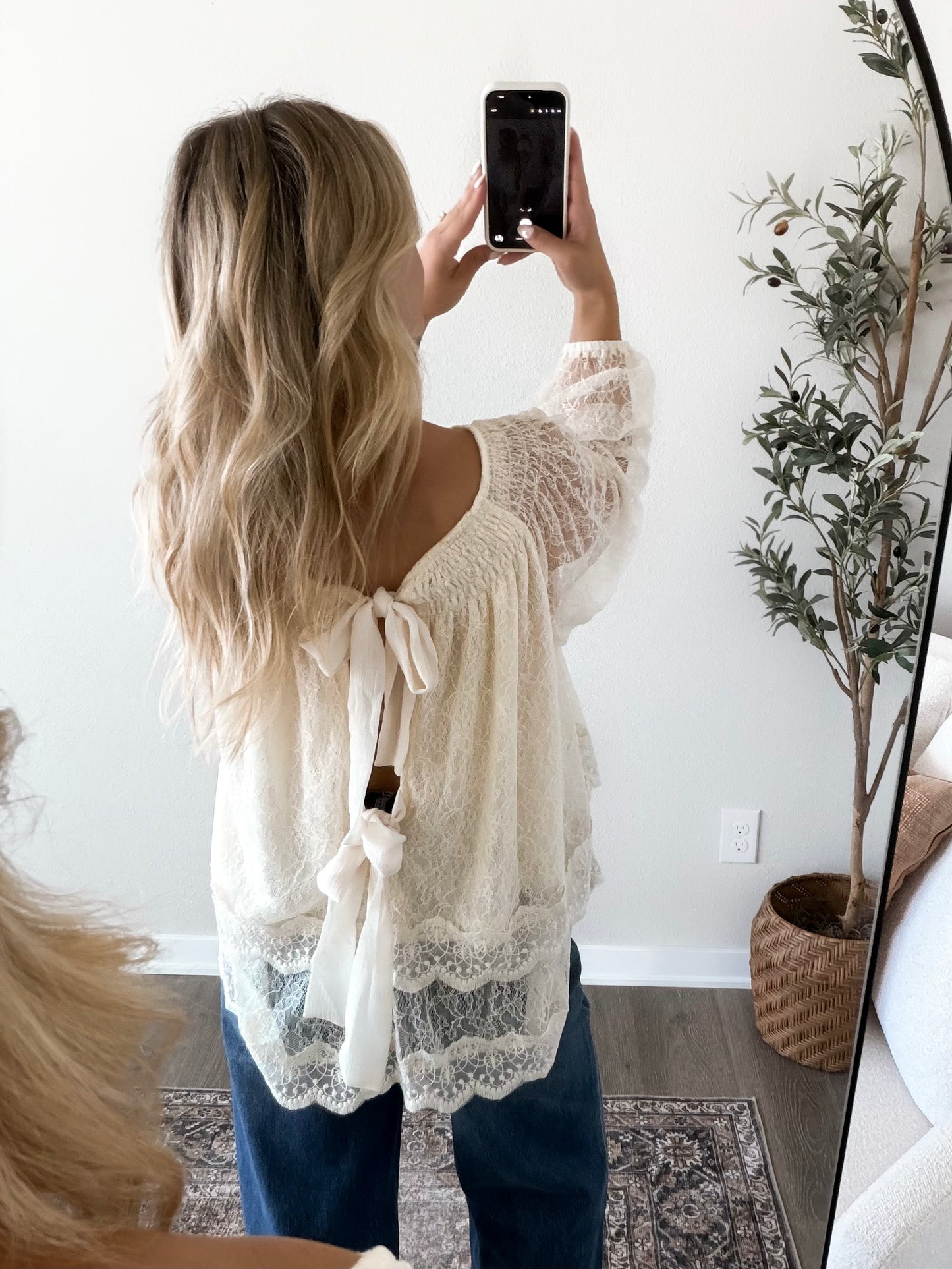 Southern Grace Lace Top / Cream