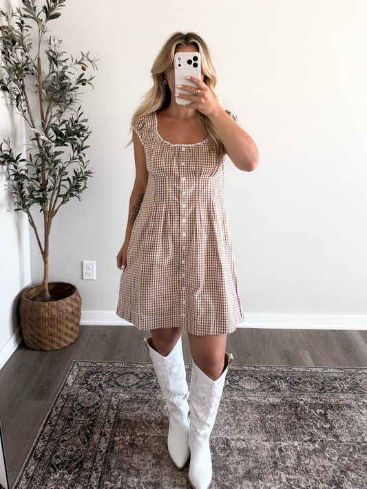 Sweet As Pie Gingham Dress