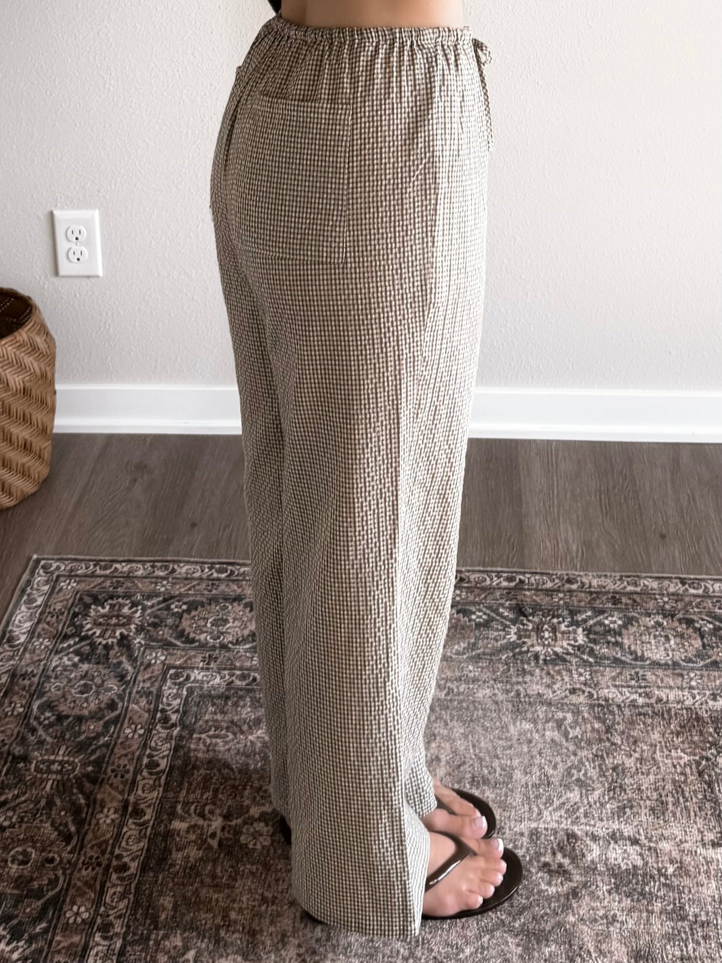 Clover Creek Gingham Pant / Olive