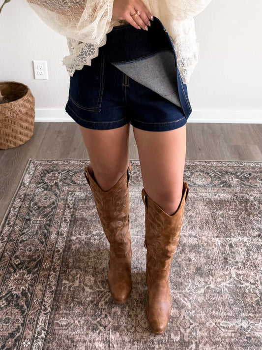 Cowgirl Classic Denim Skort