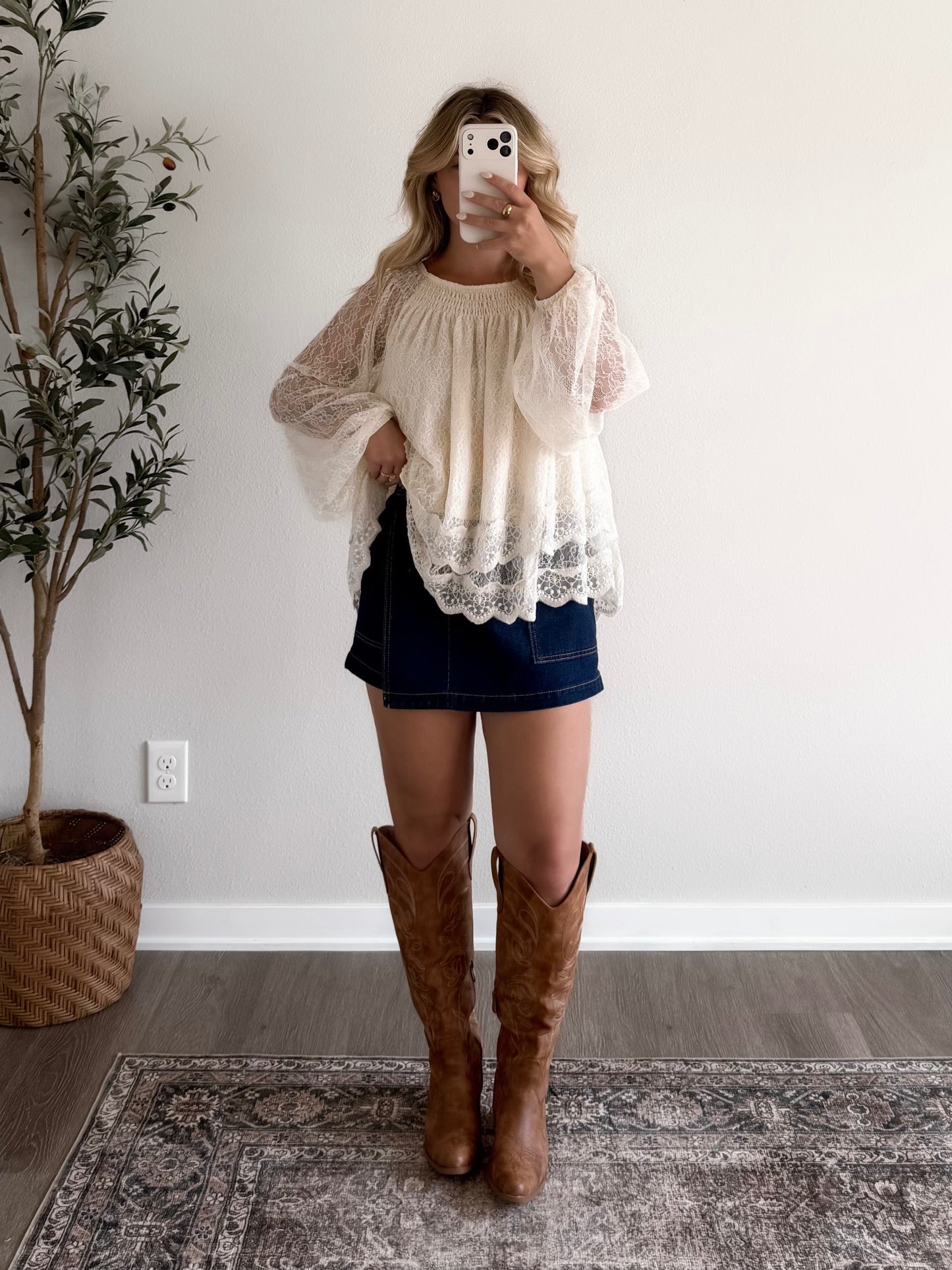 Cowgirl Classic Denim Skort