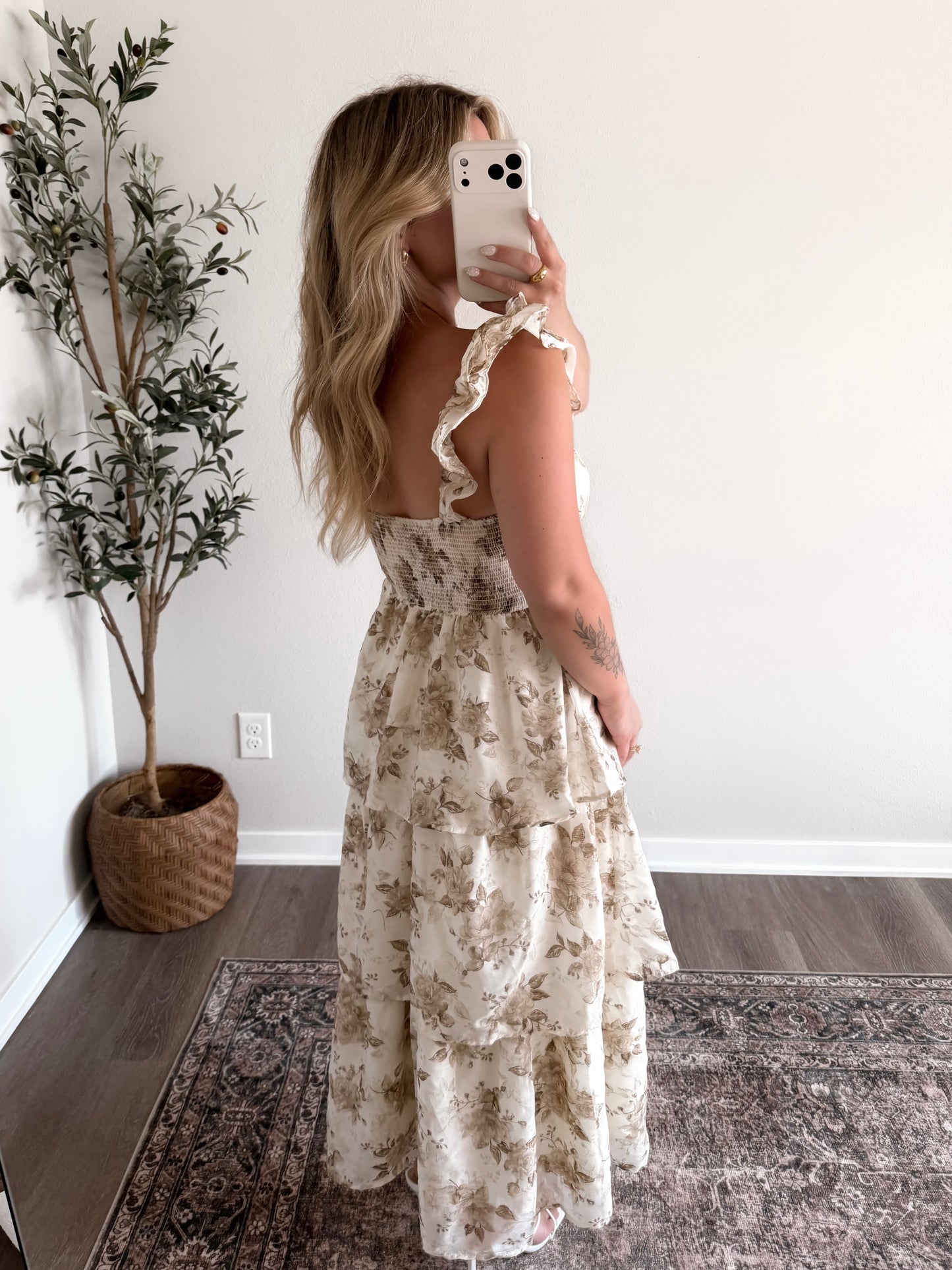 English Countryside Midi Dress / Cream