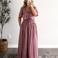 Berry Tart Gingham Skirt Set