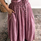 Berry Tart Gingham Skirt Set