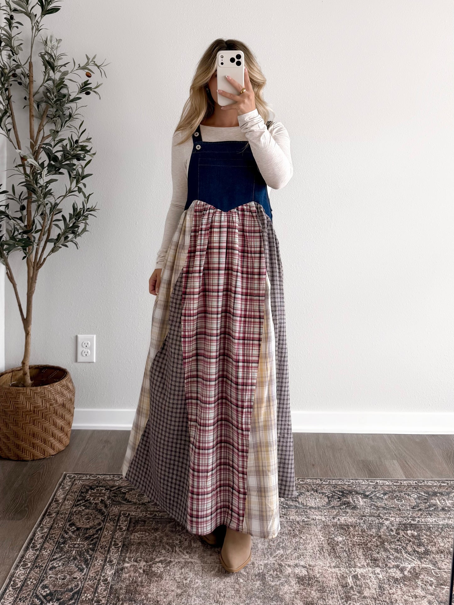 Free Fallin' Overall Maxi Dress