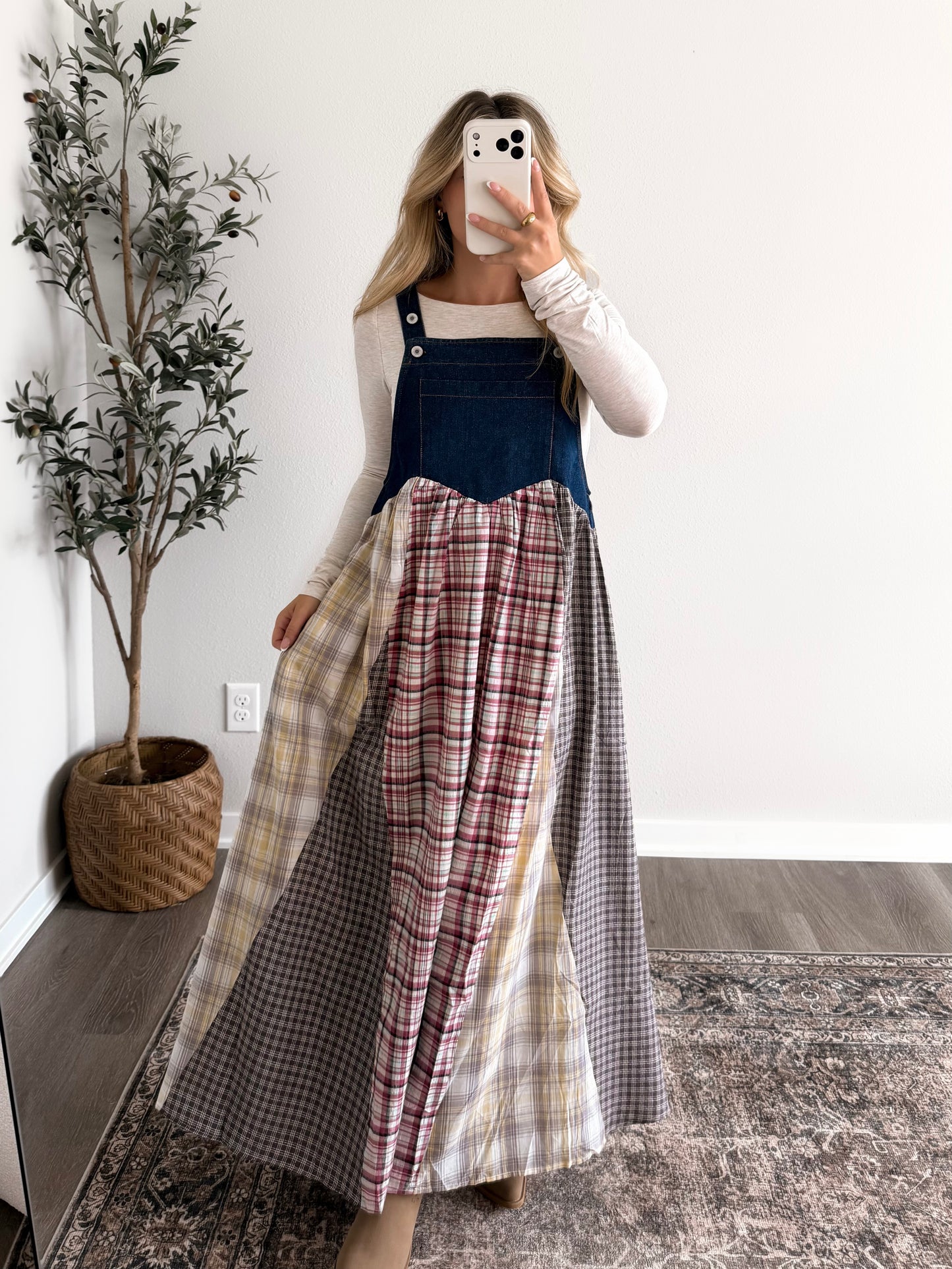 Free Fallin' Overall Maxi Dress