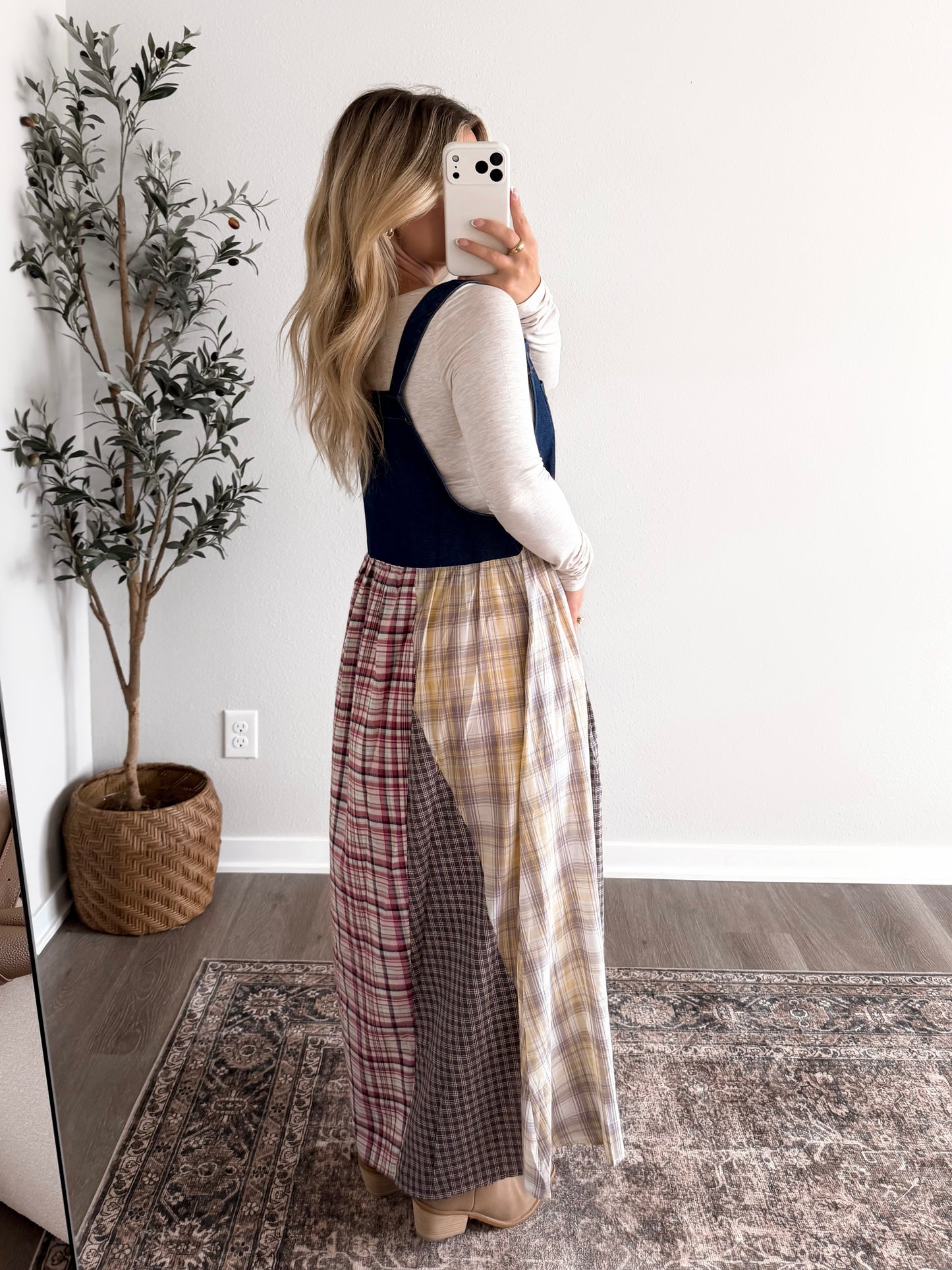 Free Fallin' Overall Maxi Dress