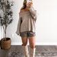 Oat Ridge Off Shoulder Sweater