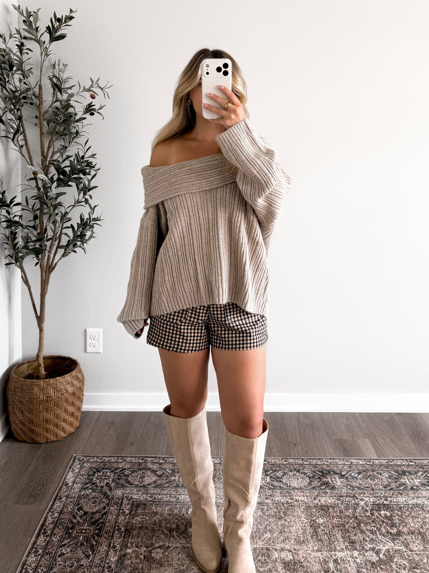 Oat Ridge Off Shoulder Sweater