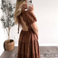 Annie Brown Lace Midi Dress