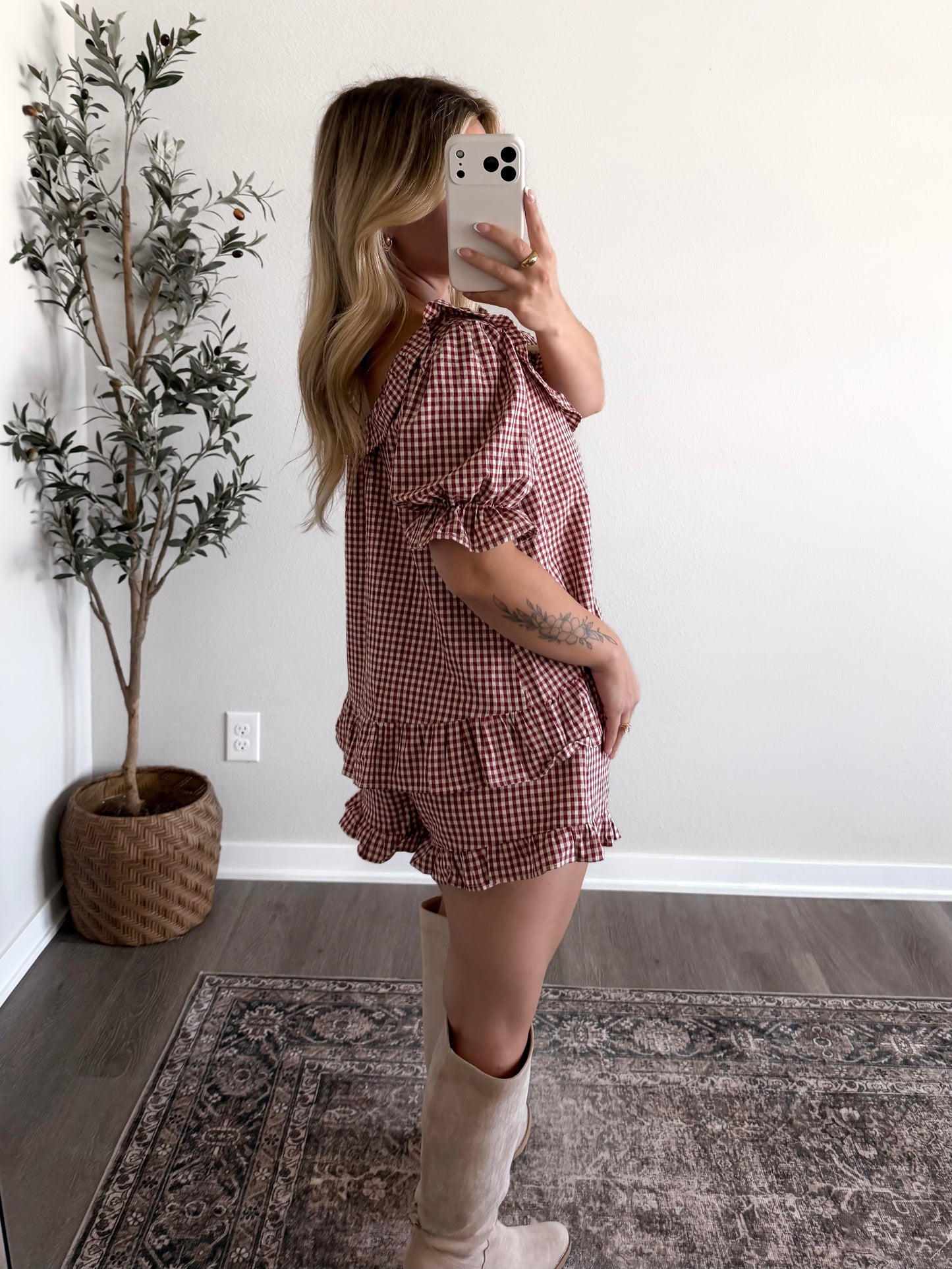 Jam Jar Gingham Short Set