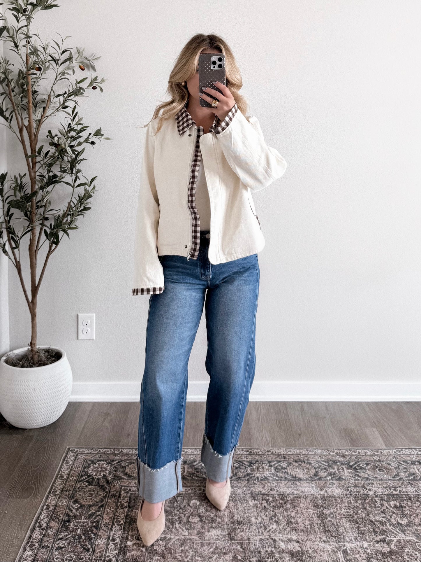 Chestnut Lane Gingham Jacket