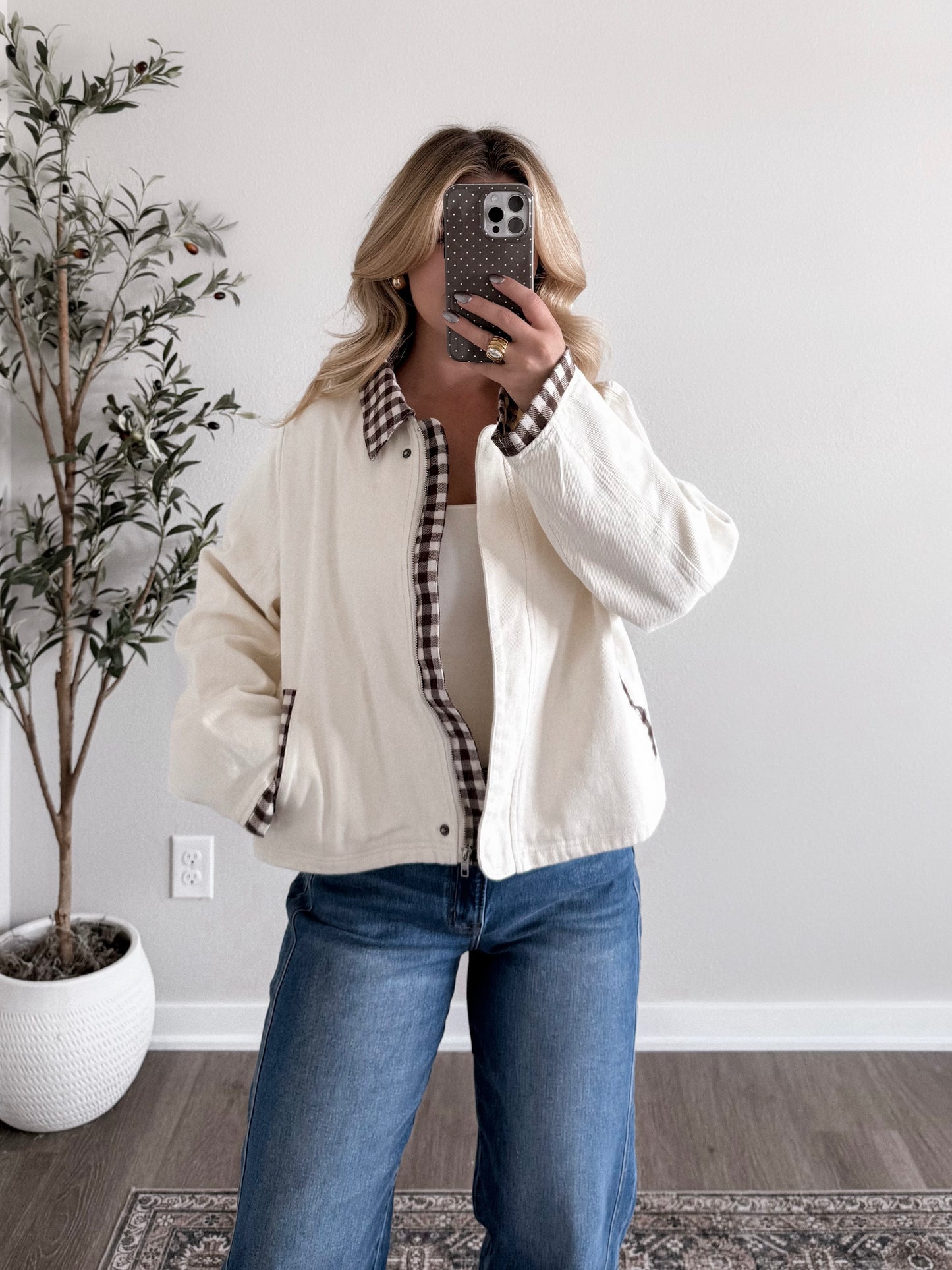 Chestnut Lane Gingham Jacket