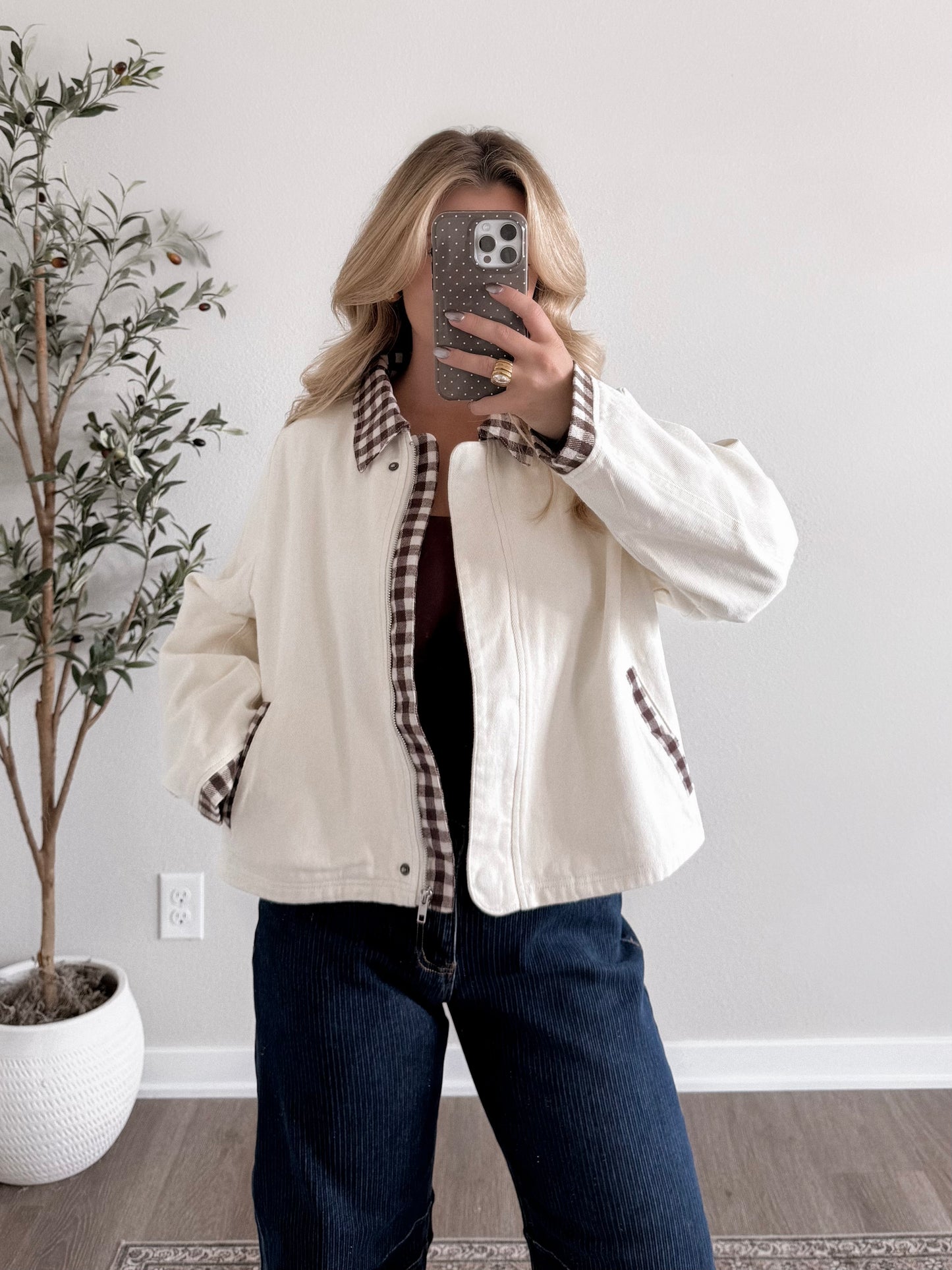 Chestnut Lane Gingham Jacket