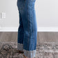 Charlie High Rise Cuffed Barrel Jean