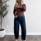 Scout Slouchy Barrel Jeans / Dark Wash