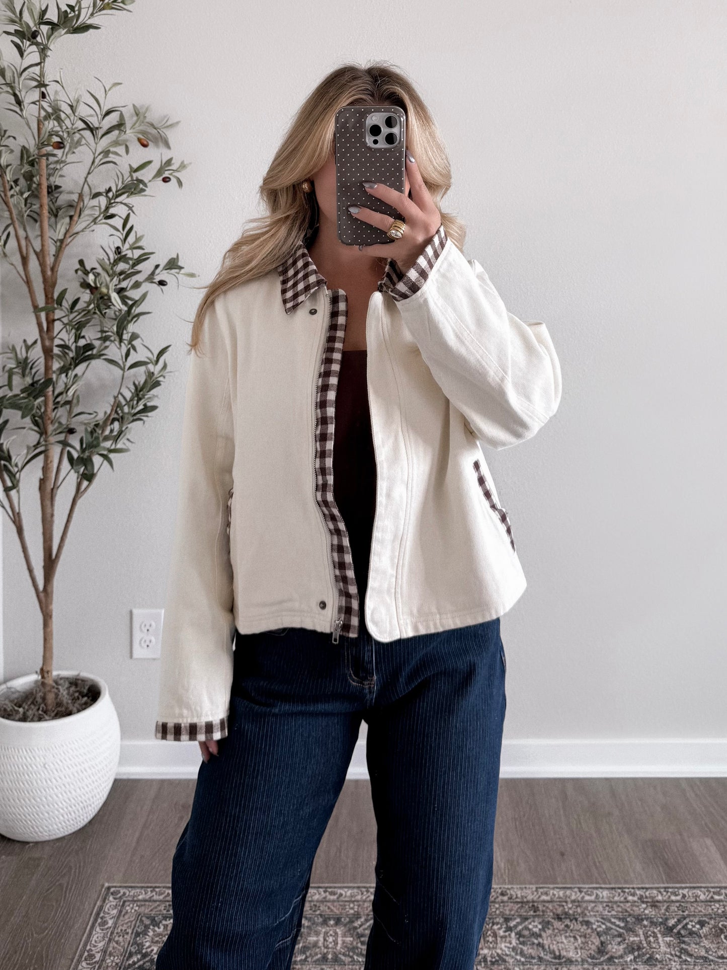 Chestnut Lane Gingham Jacket