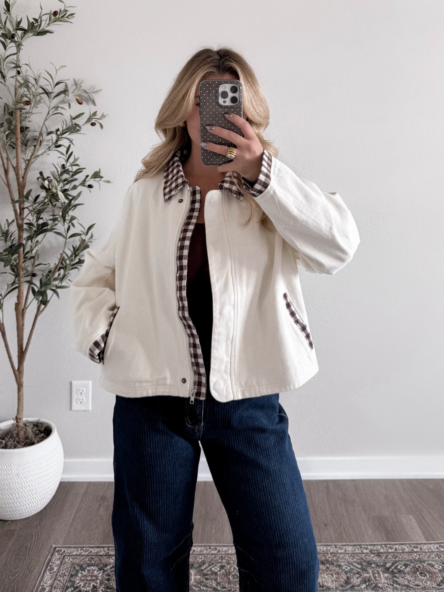 Chestnut Lane Gingham Jacket