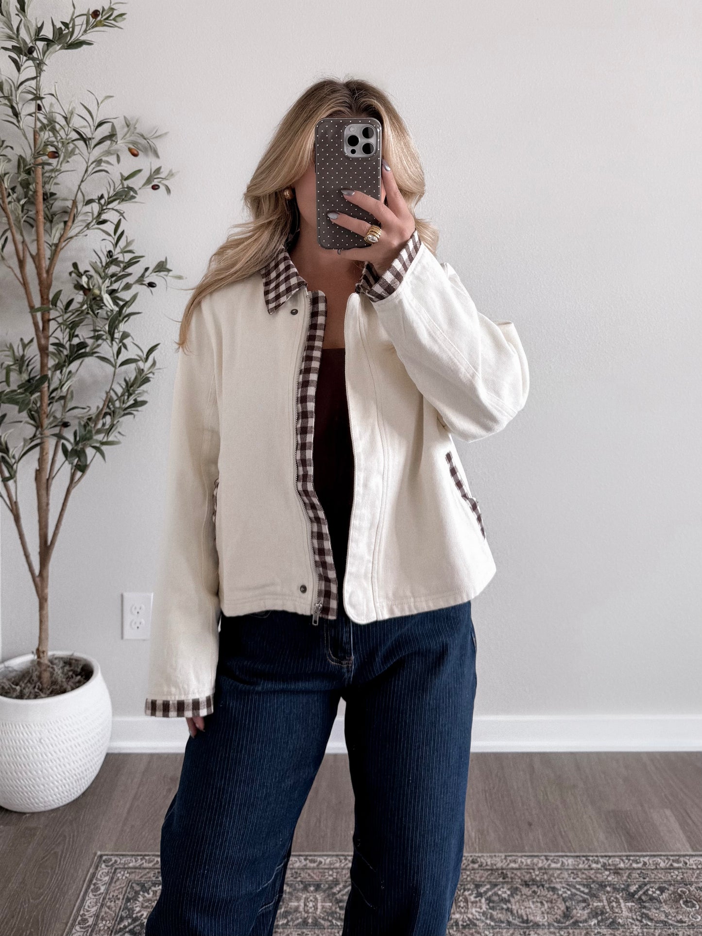 Chestnut Lane Gingham Jacket