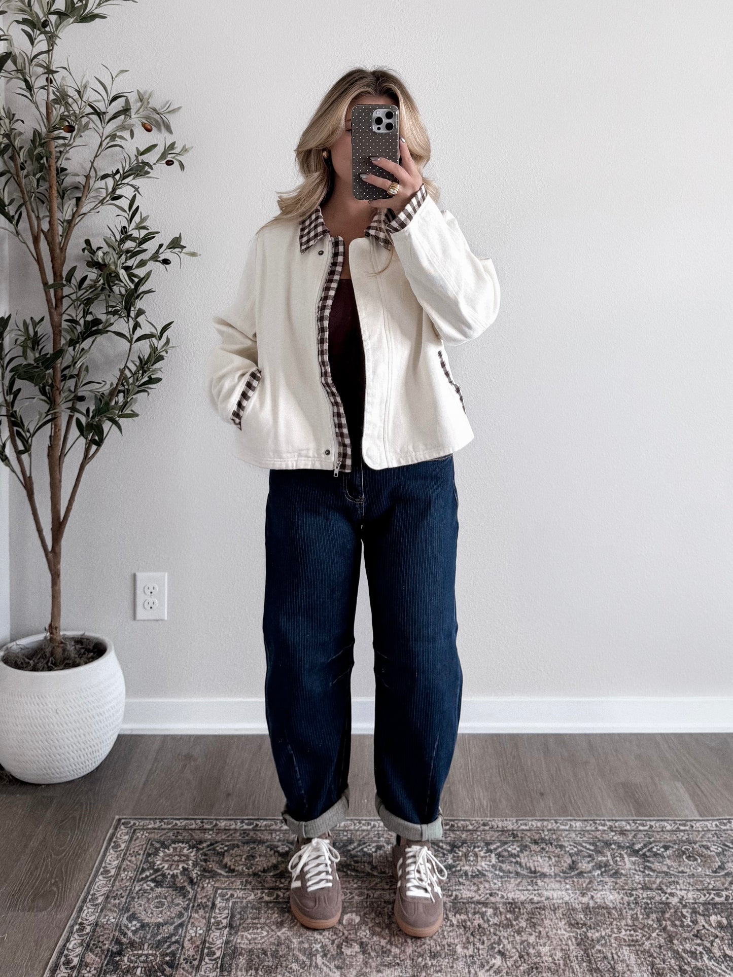 Chestnut Lane Gingham Jacket