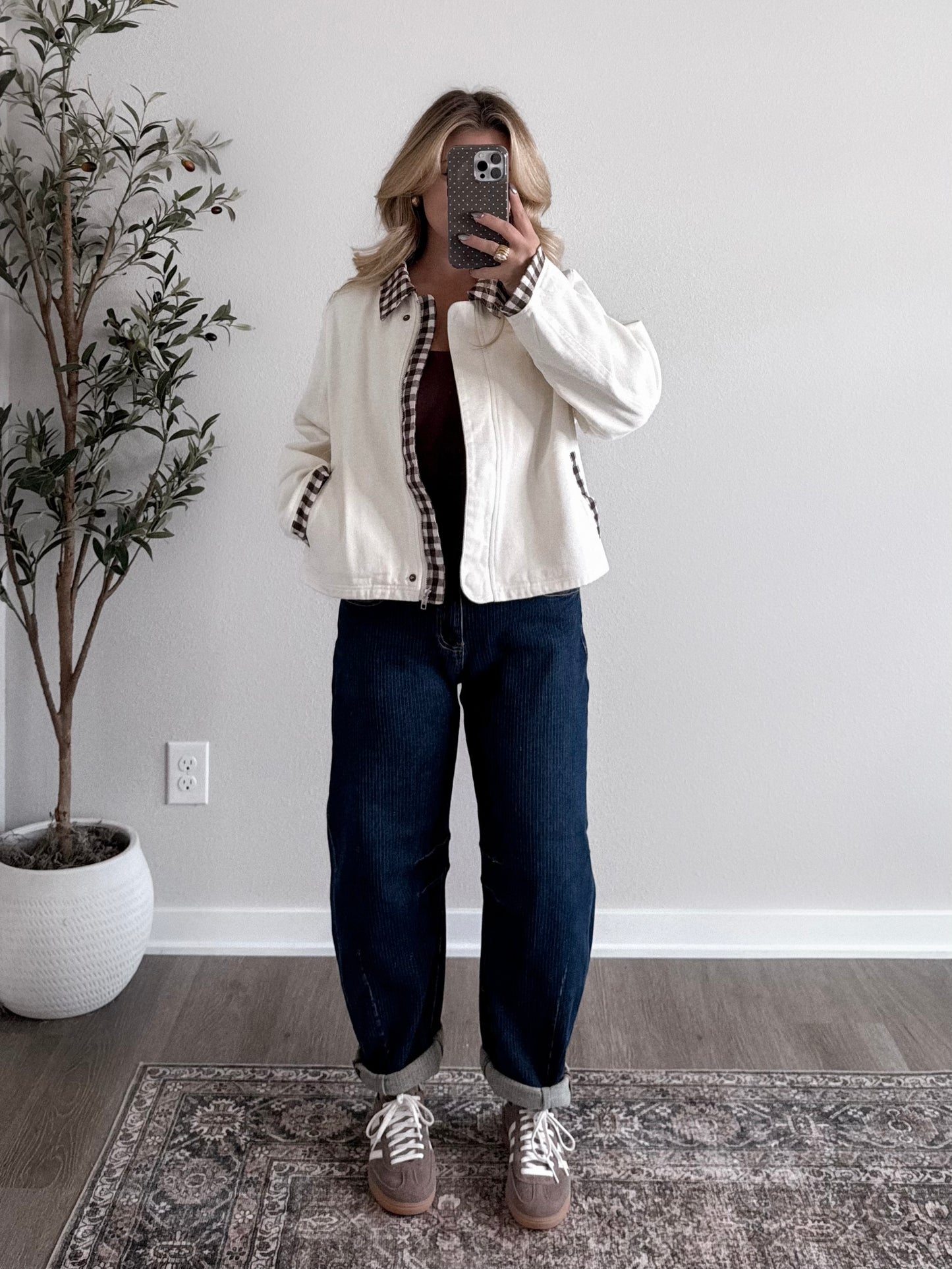 Chestnut Lane Gingham Jacket
