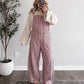 Cherrywood Striped Barrel Overalls
