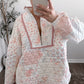 Spring Quilted Zip Pullover (New Print)