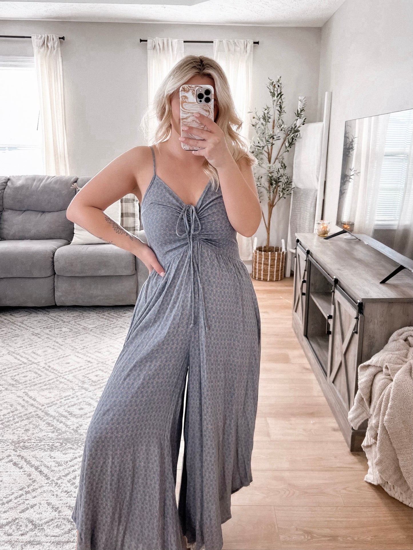 Clear Skies Printed Jumpsuit Final Sale