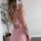 Cherry Gingham Athleisure Dress