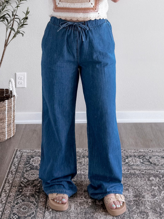 Jenna Denim Wide Leg Pant
