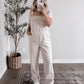 Flower Picking Overall Jumpsuit / Cream
