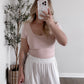 Essential Scoop Neck Short Sleeve / Blush