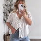 Heaven Woven Top / White (est ship date 5.13)