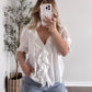 Heaven Woven Top / White (est ship date 5.13)