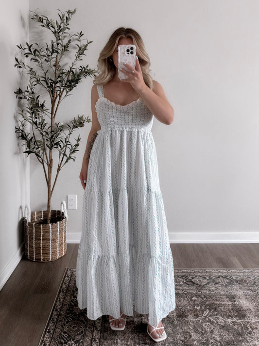 Something Blue Floral Maxi Dress