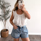 Love Letters Pearl Button Top