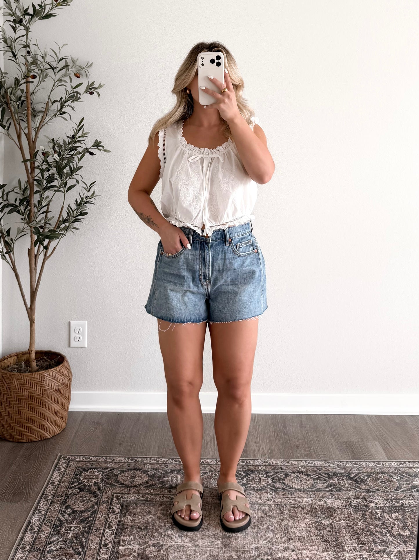 Love Letters Pearl Button Top