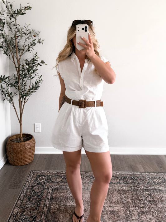 Society House Linen Short Set