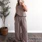 Ginny Gingham Top / Brown