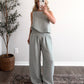 Georgia Gingham Pant / Soft Mint