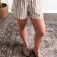 Cabana Stripe Shorts / Natural