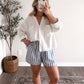 Cabana Stripe Shorts / Blue