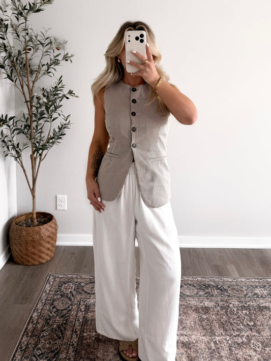 Park Avenue Striped Vest