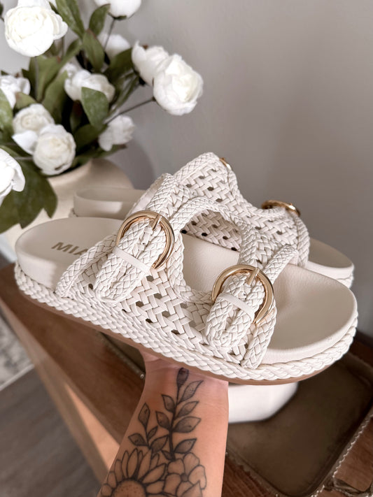 Monroe Woven Buckle Sandal